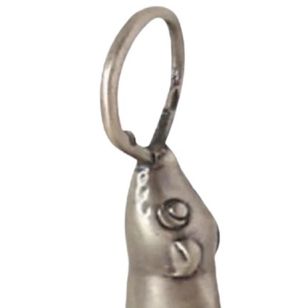 Anthropologie Seal Bottle Opener Dad Father Gift Fisherman Silver Tone NIB